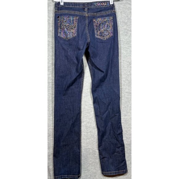 Coogi Women's Denim Jeans 9/10 Colorful Beaded Pockets Embellished - Picture 5 of 7